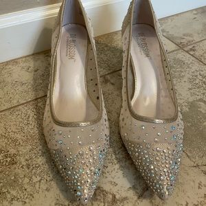 De Blossom rhinestone heels